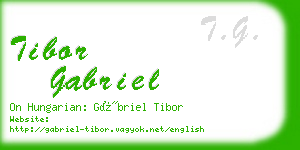 tibor gabriel business card